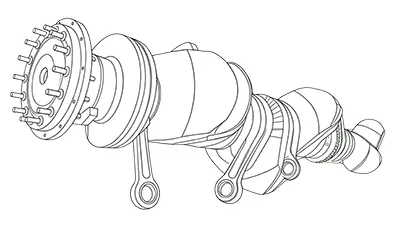 Marine crankshaft balancing