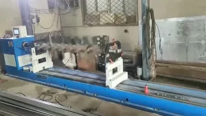 ماكينة موازنة ديناميكية بنظام محامل ثابتة (نظام عمود كردان لنقل الحركة)، طراز YYW-1600 (قطر القطعة: Ø1800mm، الوزن: 50-1600kg)